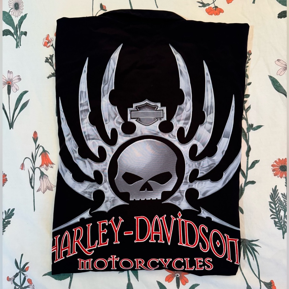 Harley Davidson Short Sleeve Button Up